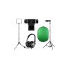 [오토케] 게임방송 풀패키지/큐브라이트45 LED 조명/로지텍 C922/탁스타 TS-451M 헤드셋/크로마키 배경